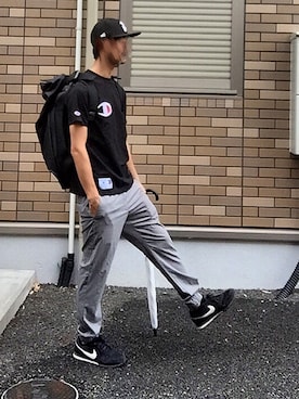 「アイテム（バックパック/リュック）」を使った、Nakaharaさん（メンズ・175cm・20代）の夏コーディネート