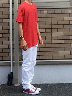 「アイテム（腕時計、ブラウン系）」を使った、Nakaharaさん（メンズ・175cm）の夏コーディネート