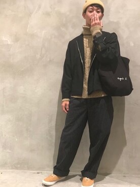 「common meets uncommon（コモンミーツアンコモン）のアイテム」を使った、Nakaharaさん（メンズ・175cm）の秋コーディネート