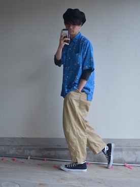 「アイテム（ソックス/靴下）」を使った、Nakaharaさん（メンズ・175cm・20代）の春コーディネート