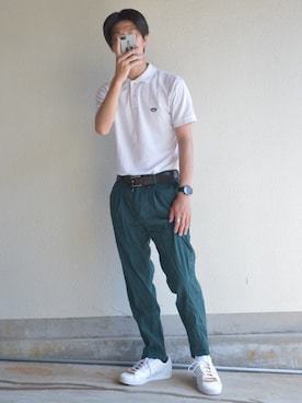 「adidas neo（アディダスネオ）のadidas neo VALCLEAN2 17FALL（スニーカー）」を使った、Nakaharaさん（メンズ・175cm）の夏コーディネート