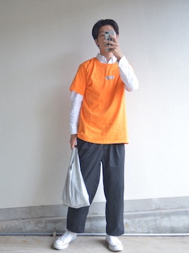 「NOT CONVENTIONAL（ノットコンベンショナル）のアイテム」を使った、Nakaharaさん（メンズ・175cm）の夏コーディネート