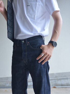 「ポケットＴシャツ」｜Nakaharaさん（メンズ・175cm）の夏コーディネート