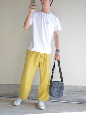 「A.P.C.（アーペーセー）のアイテム（トップス）」を使った、Nakaharaさん（メンズ・175cm）の夏コーディネート