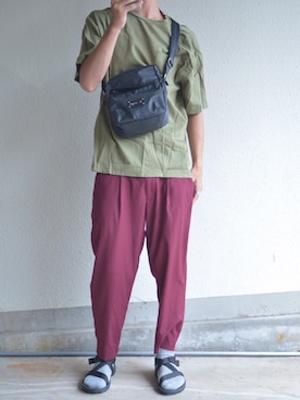 「アイテム（サンダル）」を使った、Nakaharaさん（メンズ・175cm・20代）の夏コーディネート