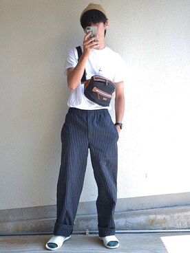 「Paul Smith（ポールスミス）のアイテム」を使った、Nakaharaさん（メンズ・175cm）の夏コーディネート