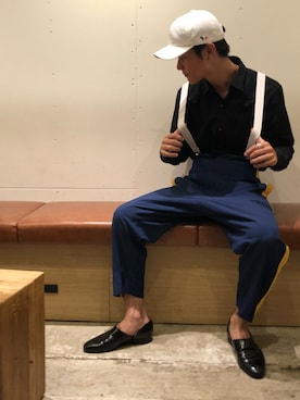 「NOT CONVENTIONAL（ノットコンベンショナル）のアイテム」を使った、Nakaharaさん（メンズ・175cm）の秋コーディネート