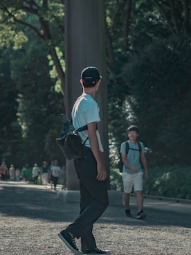 「アイテム（バックパック/リュック）」を使った、Nakaharaさん（メンズ・175cm・20代）の秋コーディネート