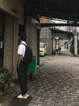 「アイテム（バックパック/リュック）」を使った、Nakaharaさん（メンズ・175cm・20代）の秋コーディネート