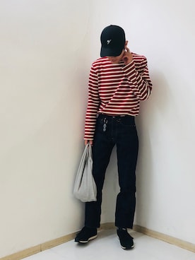 「MARGARET HOWELL（マーガレットハウエル）のアイテム」を使った、Nakaharaさん（メンズ・175cm）の秋コーディネート