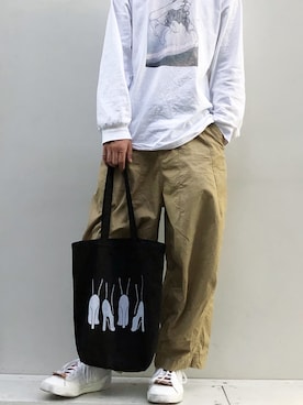 「ヒザデルパンツ」｜Nakaharaさん（メンズ・175cm）の秋コーディネート