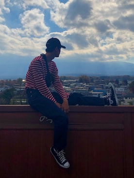 「アイテム（ボディバッグ/ウエストポーチ）」を使った、Nakaharaさん（メンズ・175cm・20代）の秋コーディネート