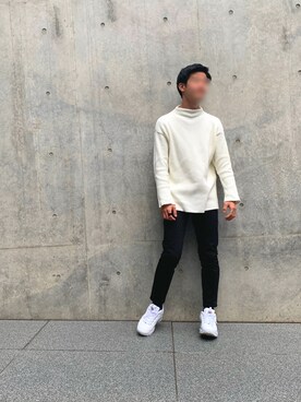 「FILA（フィラ）のアイテム（スニーカー）」を使った、Nakaharaさん（メンズ・176cm）の冬コーディネート