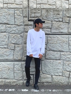 「アイテム（ローファー）」を使った、Nakaharaさん（メンズ・176cm）の春コーディネート