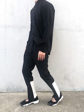 「アイテム（スラックス）」を使った、Nakaharaさん（メンズ・176cm）の春コーディネート