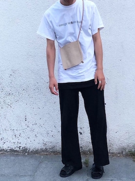 「アイテム（サンダル）」を使った、Nakaharaさん（メンズ・175cm）の夏コーディネート