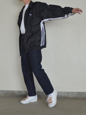 「アイテム（デニムパンツ）」を使った、Nakaharaさん（メンズ・175cm）の夏コーディネート