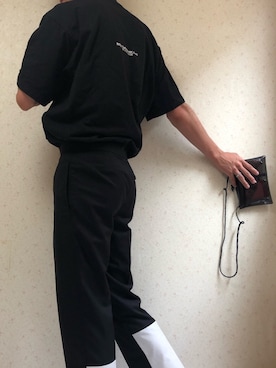 「アイテム（ショルダーバッグ）」を使った、Nakaharaさん（メンズ・175cm）の夏コーディネート