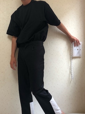 「アイテム（ショルダーバッグ）」を使った、Nakaharaさん（メンズ・175cm）の夏コーディネート