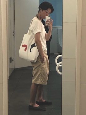 「アイテム（スリッポン）」を使った、Nakaharaさん（メンズ・175cm・20代）の夏コーディネート