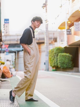 「アイテム（スリッポン）」を使った、Nakaharaさん（メンズ・175cm・20代）の夏コーディネート