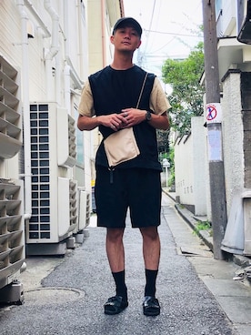 「アイテム（バッグ）」を使った、Nakaharaさん（メンズ・175cm）の秋コーディネート