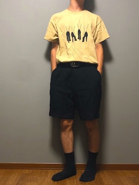 「アイテム（スラックス）」を使った、Nakaharaさん（メンズ・175cm）の秋コーディネート