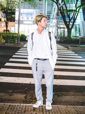 「adidas neo（アディダスネオ）のadidas neo VALCLEAN2 17FALL（スニーカー）」を使った、Nakaharaさん（メンズ・175cm）の秋コーディネート