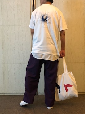 「アイテム（バッグ）」を使った、Nakaharaさん（メンズ・175cm）の秋コーディネート