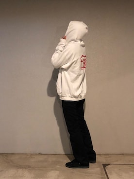 「アイテム（パーカー）」を使った、Nakaharaさん（メンズ・175cm）の秋コーディネート