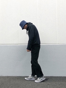 「アイテム（スラックス）」を使った、Nakaharaさん（メンズ・175cm）の冬コーディネート