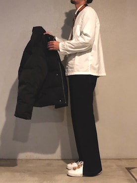 「Lui's（ルイス）のアイテム（ダウンジャケット/コート）」を使った、Nakaharaさん（メンズ・175cm）の冬コーディネート