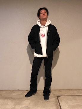 「アイテム（ブルゾン）」を使った、Nakaharaさん（メンズ・175cm）の冬コーディネート