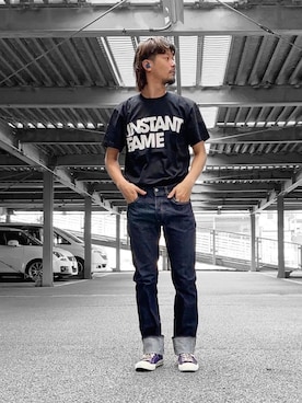 「JOINT WORKS（ジョイントワークス）のアイテム（シューズ）」を使った、Nakaharaさん（メンズ・176cm）の夏コーディネート