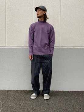 「アイテム（ニット/セーター）」を使った、Nakaharaさん（メンズ・176cm）の秋コーディネート