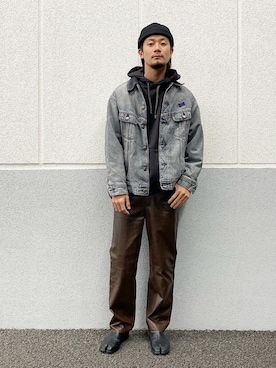 「アイテム（パーカー）」を使った、Nakaharaさん（メンズ・176cm）の秋コーディネート