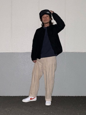 「Acne Studios（アクネストゥディオズ）のアイテム（スウェット）」を使った、Nakaharaさん（メンズ・176cm）の冬コーディネート