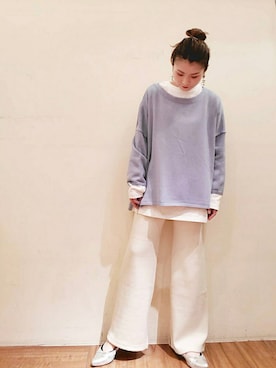 「スリットニット」｜tttttsssssuuuuuさん（レディース・158cm）の冬コーディネート