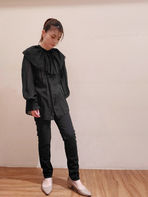 Tttttsssssuuuuu Rivedroiteさんすて福山店 Rive Droite リヴドロワ のシャツ ブラウスを使ったコーディネート Wear