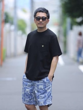 「coen」｜coenおーいしさん（メンズ・169cm）の夏コーディネート