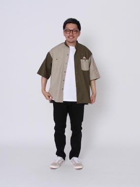 「coen」｜coenおーいしさん（メンズ・169cm）の夏コーディネート