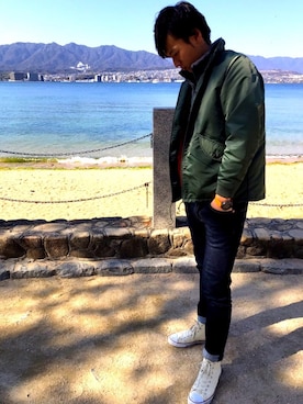 「アウトドアミックス」｜翔さん（メンズ・186cm）の冬コーディネート