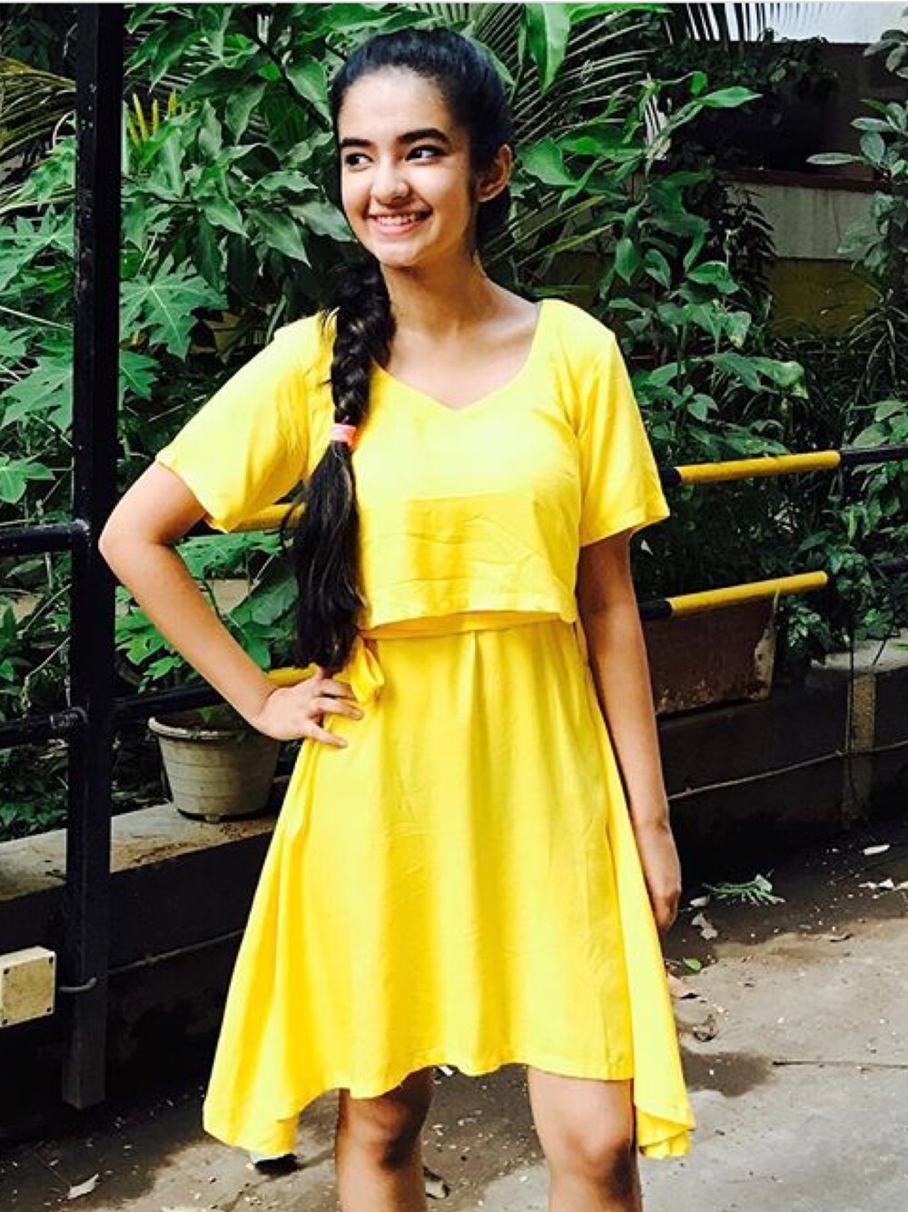 Anushka Sen - OOTD for Lakmé Fashion Week 💕 Another Flawless Dress by  @sheinofficial 😍❤️ Purchase this Pretty dress By using my Unique discount  code 'anushkasen0408' and get 20% off* Get this