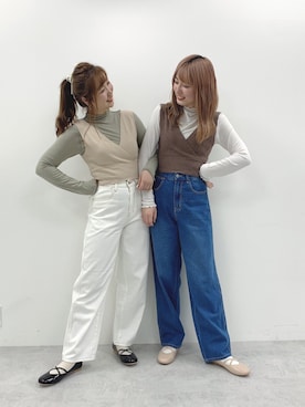 nao❤︎さん（レディース・157cm）の春コーディネート