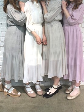 nao❤︎さん（レディース・157cm）の春コーディネート