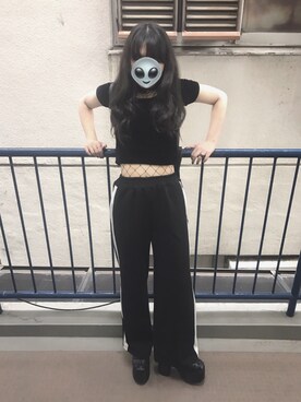 「EGOIST（エゴイスト）のアイテム（Tシャツ/カットソー）」を使った、Mさん（レディース・159cm）の秋コーディネート