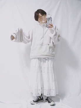 「TODAYFUL（トゥデイフル）のアイテム（ブルゾン）」を使った、まりんさん（レディース・155cm）の冬コーディネート