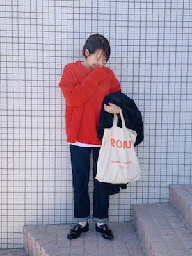 「bellini（ベリーニ）のアイテム」を使った、まりんさん（レディース・155cm）の冬コーディネート