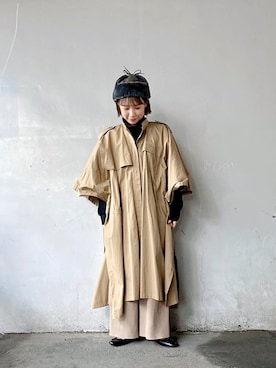 「Littlesuzie」｜「アイテム（帽子）」を使った、まりんさん（レディース・155cm）の冬コーディネート