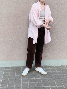 「GERMAN TRAINER（ジャーマントレーナー）のアイテム」を使った、まりんさん（レディース・155cm）の夏コーディネート